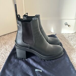 Prada Women's Black Heeled Boots
